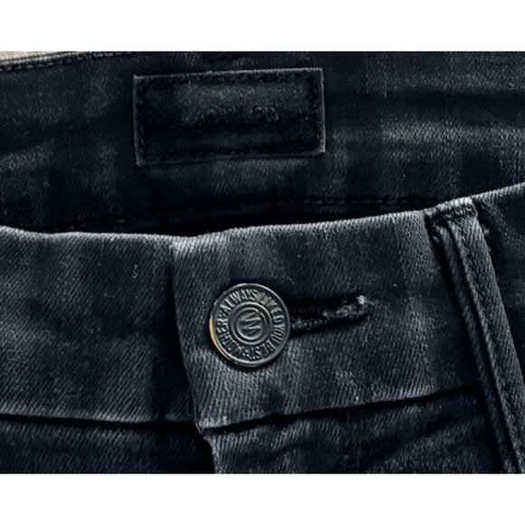 MOTHER Denim The Looker Skinny Hi Rise Jean Faded Black Size  25 - Picture 5 of 8